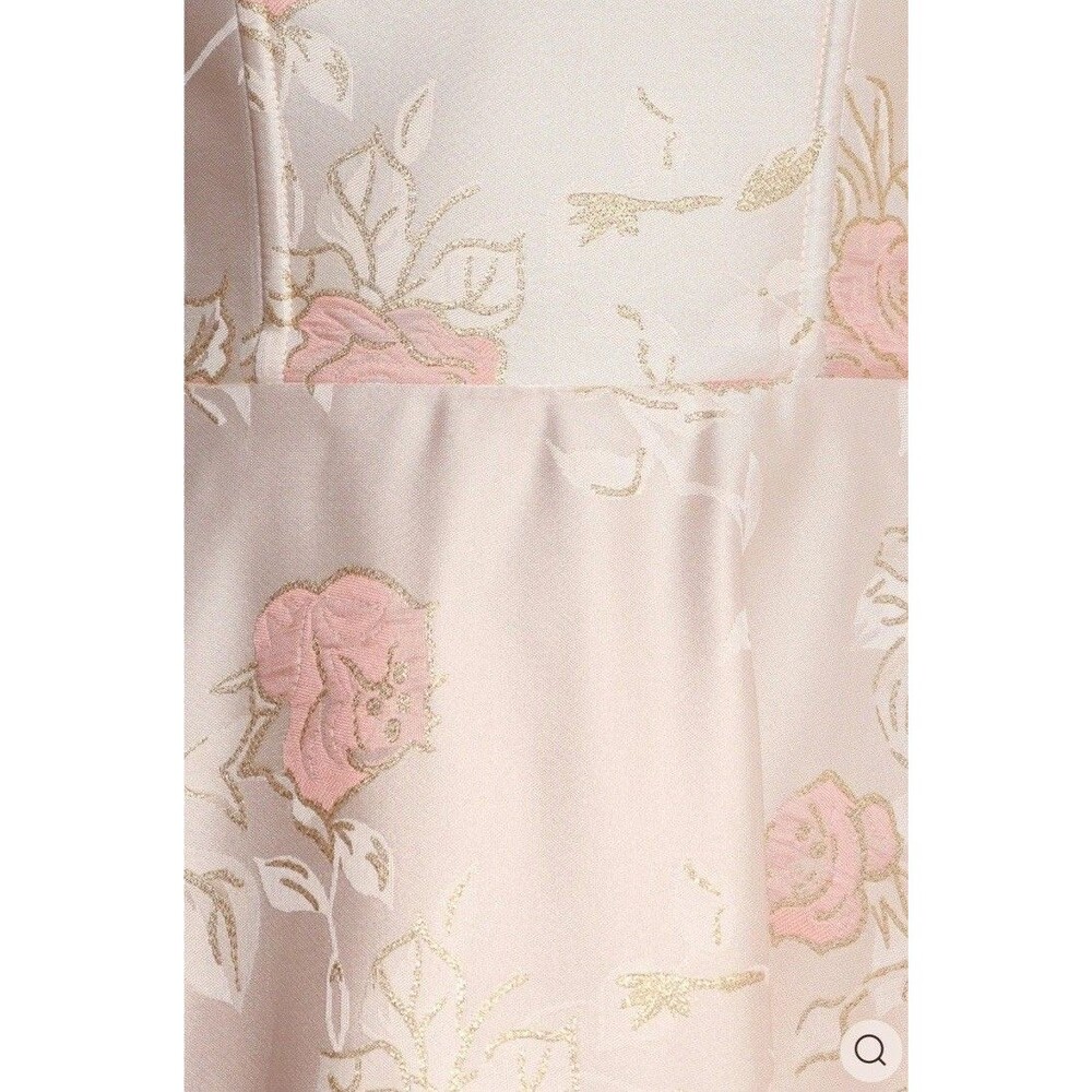 Petal & Pup Zaria Pink Floral Brocade Midi Dress - Size Large - NWOT $159 - Picture 4 of 16